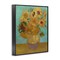Stupell Industries Van Gogh Sunflowers on Blue Framed Giclee Wall Art Design by one1000paintings
